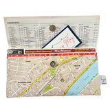 Recycled Street Map Wallet - Brisbane River, Auchenflower, Milton, Toowong, West End