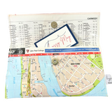 Recycled Street Map Wallet - New Farm, Woolloongabba, Kangaroo Point, East Brisbane