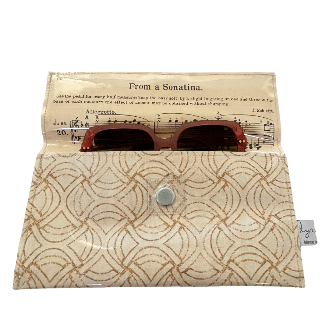 Wallpaper and Sheet Music Wallet - Celtic Weave + Sonatina