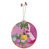 Morning in Morocco - Embellished fabric wall hanging