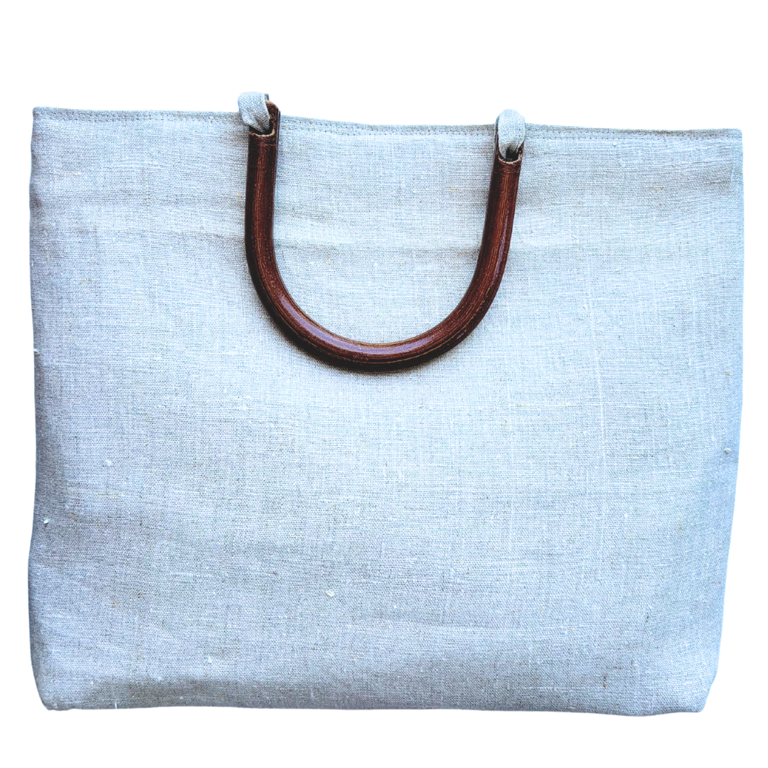 Port Douglas Days Large Shopper with Horse Shoe Handles (Soft Greens)