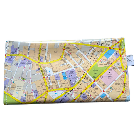 Recycled Street Map Wallet - Spring Hill