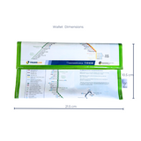 Recycled Street Map Wallet - Citytrain Brisbane Network