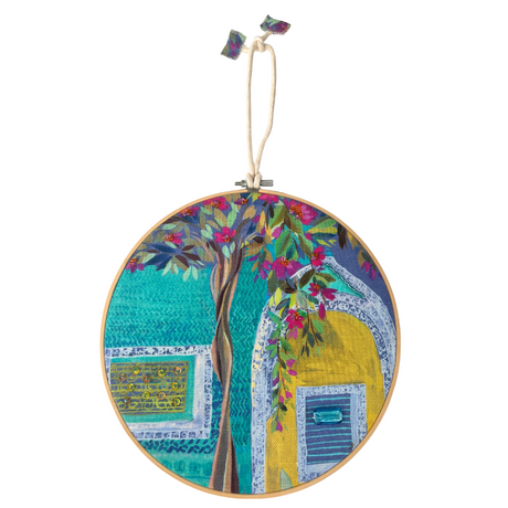 Evening in Morocco - Embellished fabric wall hanging