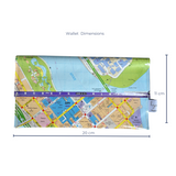 Recycled Street Map Wallet - Brisbane City Centre